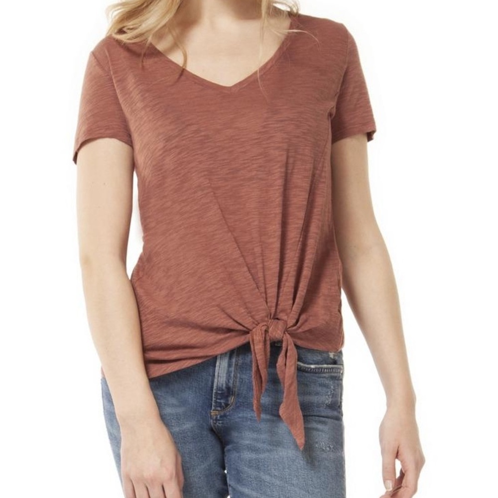 NWT Dex tee with tie knot